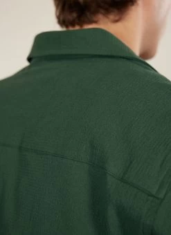 Cuban Shirt | Seersucker | Forest 11 Cuban Shirt | Seersucker | Forest -Urban Wear Shop PERCIVAL MENSWEAR CUBAN SEERSUCKER SHIRT FOREST3