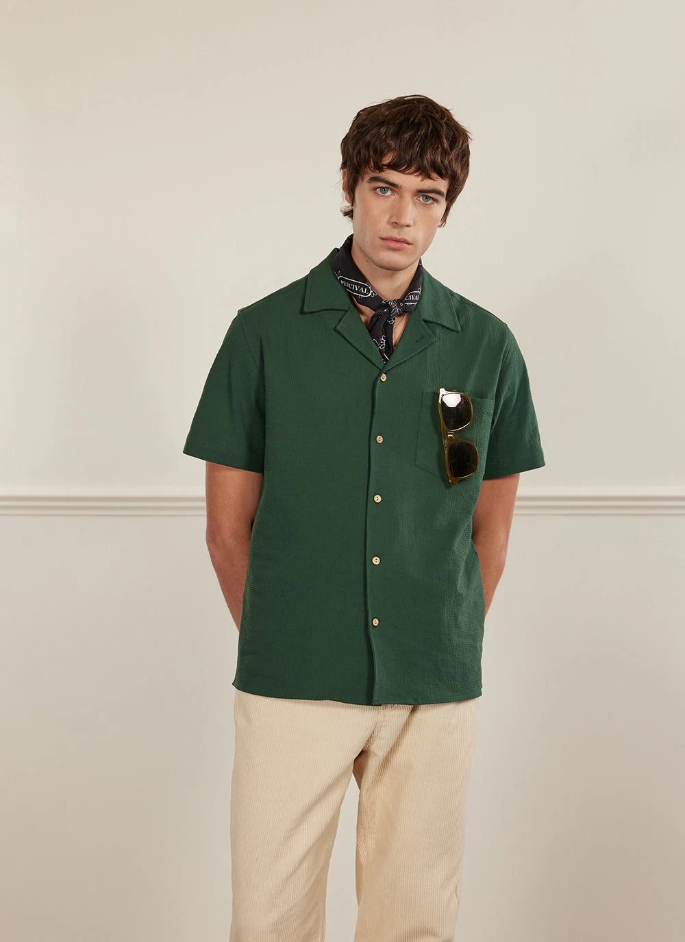 Cuban Shirt | Seersucker | Forest 3 Cuban Shirt | Seersucker | Forest