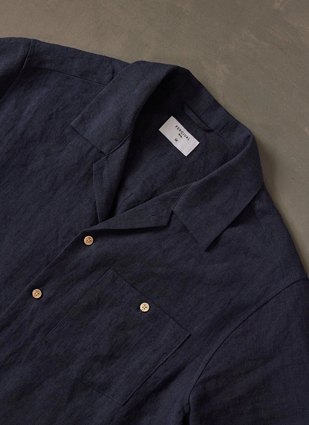Short Sleeve Cuban Shirt | Linen | Navy 7 Short Sleeve Cuban Shirt | Linen | Navy - Image 5