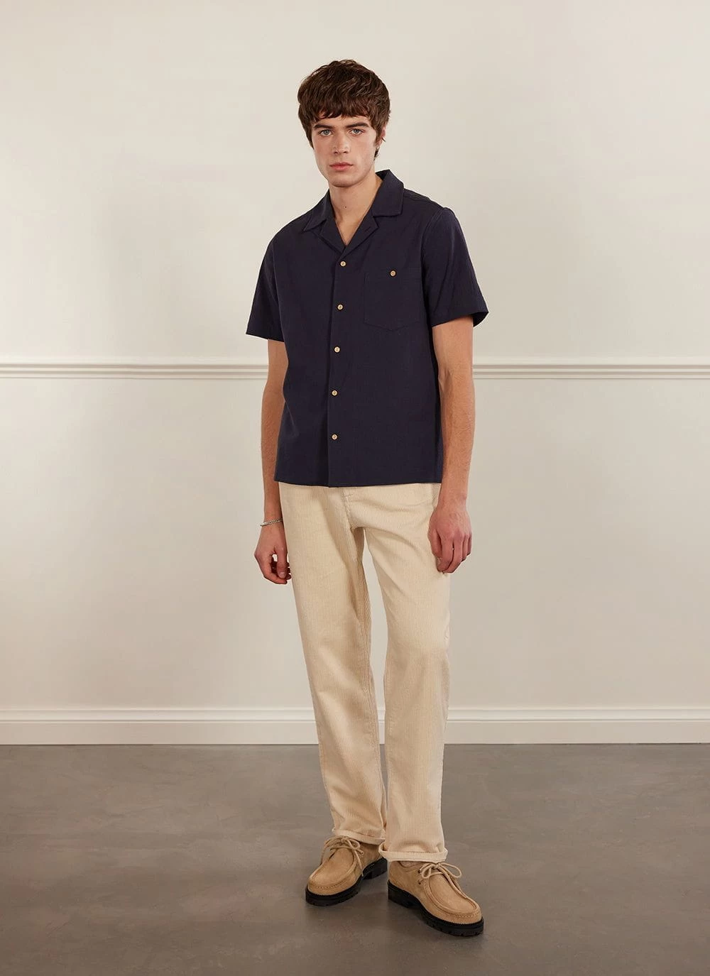 Cuban Shirt | Seersucker | Navy 4 Cuban Shirt | Seersucker | Navy - Image 2