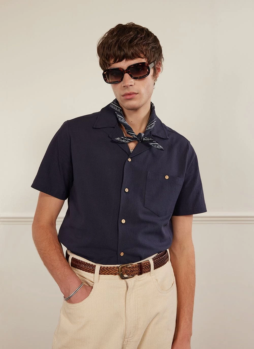 Cuban Shirt | Seersucker | Navy 3 Cuban Shirt | Seersucker | Navy