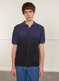 Dip Dab Knitted Shirt | Organic Cotton | Blue
