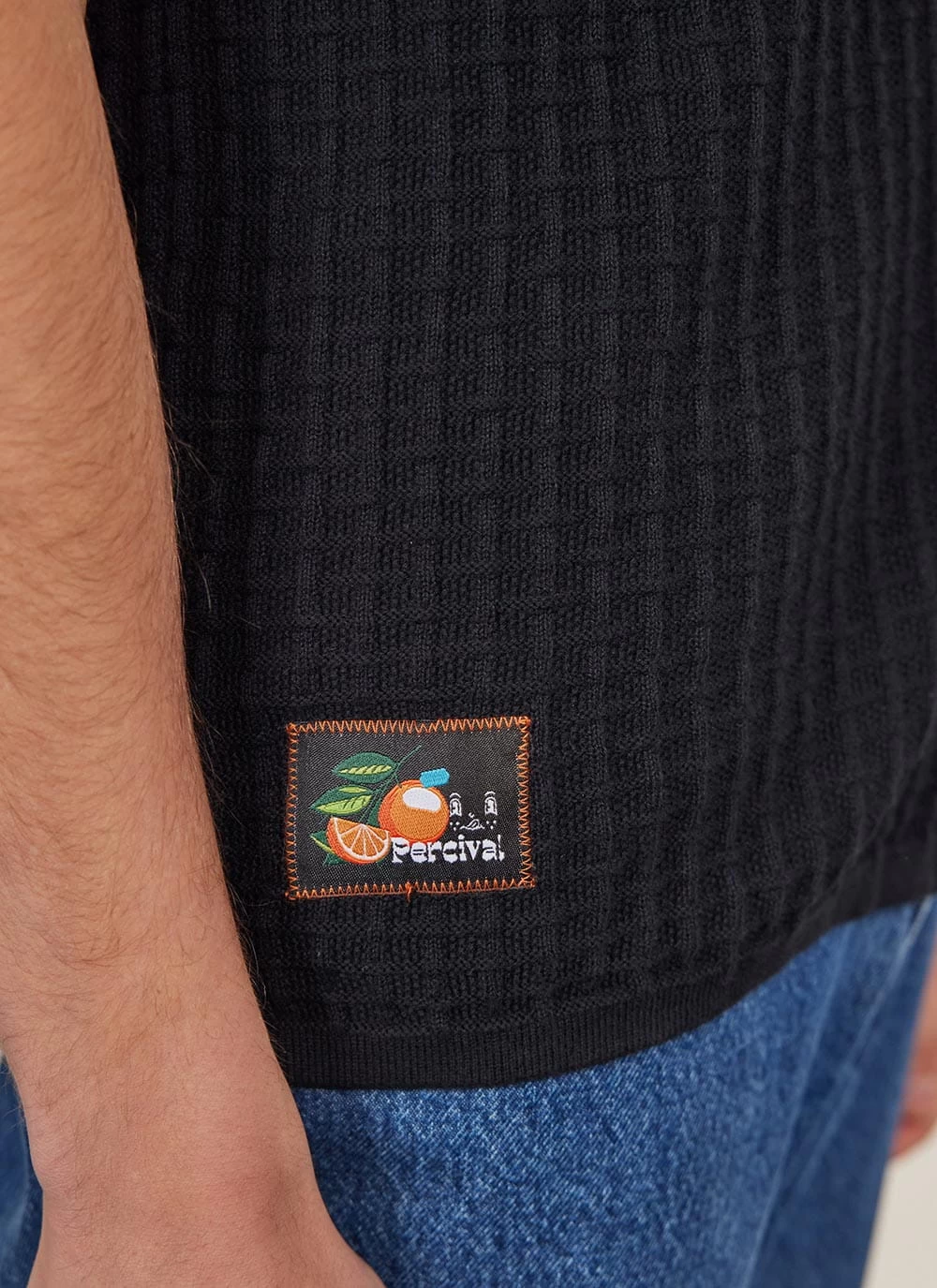 Dip Dab Knitted Shirt | Organic Cotton | Blue 7 Dip Dab Knitted Shirt | Organic Cotton | Blue - Image 5