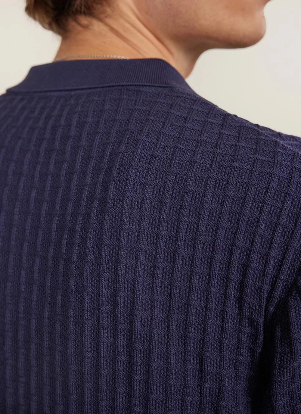 Dip Dab Knitted Shirt | Organic Cotton | Blue 9 Dip Dab Knitted Shirt | Organic Cotton | Blue - Image 7