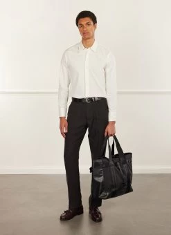 Formal Dress Shirt | Cotton Poplin | White -Urban Wear Shop PERCIVAL MENSWEAR DRESS SHIRT1