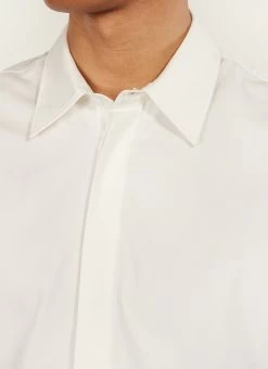 Formal Dress Shirt | Cotton Poplin | White