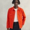 Blanket Overshirt | Casentino Wool | Orange