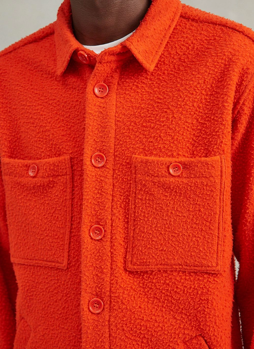 Blanket Overshirt | Casentino Wool | Orange 4 Blanket Overshirt | Casentino Wool | Orange - Image 2