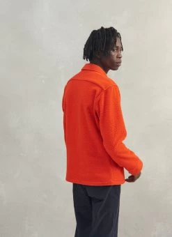 Blanket Overshirt | Casentino Wool | Orange 18 Blanket Overshirt | Casentino Wool | Orange -Urban Wear Shop PERCIVAL MENSWEAR ECOMM ORANGE CASENTINO3
