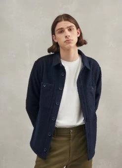 Blanket Overshirt | Casentino Wool | Navy -Urban Wear Shop PERCIVAL MENSWEAR ECOM CASENTINO NAVY 21