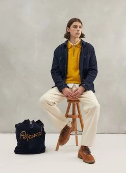 Blanket Overshirt | Casentino Wool | Navy -Urban Wear Shop PERCIVAL MENSWEAR ECOM CASENTINO NAVY10