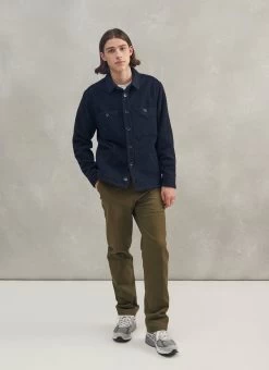 Blanket Overshirt | Casentino Wool | Navy -Urban Wear Shop PERCIVAL MENSWEAR ECOM CASENTINO NAVY15