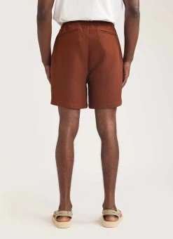 Shorts | Tech Pique Weave | Espresso -Urban Wear Shop PERCIVAL MENSWEAR ESPRESSO WAFFLE SHORTS 3