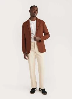 Tailored Blazer | Tech Pique Weave | Espresso -Urban Wear Shop PERCIVAL MENSWEAR ESPRESSO WAFFLE SUIT 9