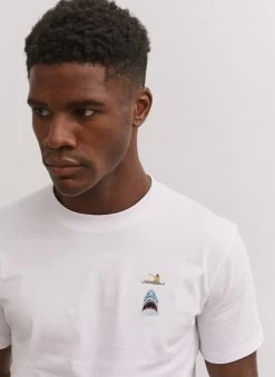 T Shirt | The Fishing Trip | White -Urban Wear Shop PERCIVAL MENSWEAR FISHING TRIP WHITE EMB 2 800x dcaeeab7 efdf 4332 94d3 04b5a941faf7