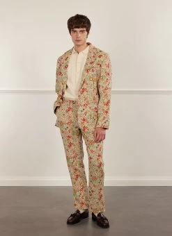 Floral Tailored Blazer | Multi -Urban Wear Shop PERCIVAL MENSWEAR FLORAL BLAZER3