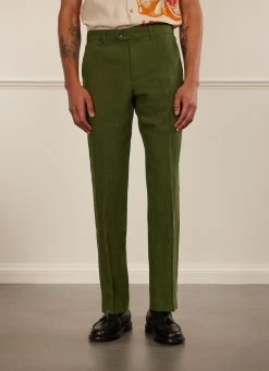 Tailored Linen Trousers | Forest 11 Tailored Linen Trousers | Forest -Urban Wear Shop PERCIVAL MENSWEAR FOREST LINEN BLAZER13