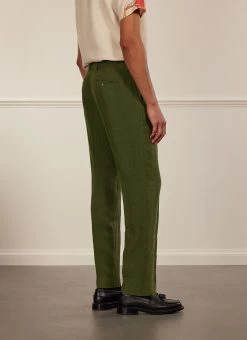 Tailored Linen Trousers | Forest 12 Tailored Linen Trousers | Forest -Urban Wear Shop PERCIVAL MENSWEAR FOREST LINEN BLAZER14