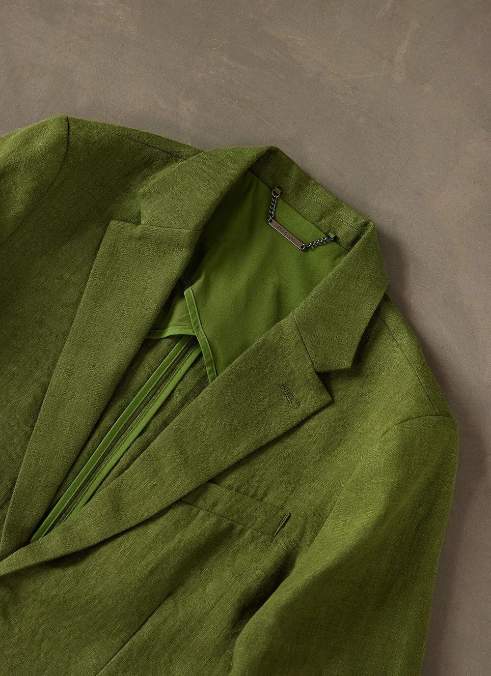 Tailored Linen Blazer | Forest 4 Tailored Linen Blazer | Forest - Image 2