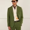 Tailored Linen Blazer | Forest 2 Tailored Linen Blazer | Forest -Urban Wear Shop PERCIVAL MENSWEAR FOREST LINEN BLAZER7