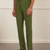Pleated Tailored Trousers | Linen | Forest 1 Pleated Tailored Trousers | Linen | Forest -Urban Wear Shop PERCIVAL MENSWEAR FOREST LINEN PLEATED TROUSER2