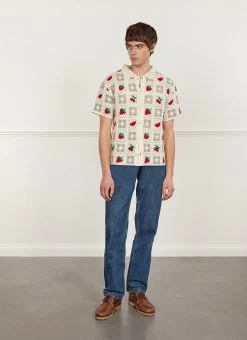 Fruit Crochet Shirt | Cotton | Ecru