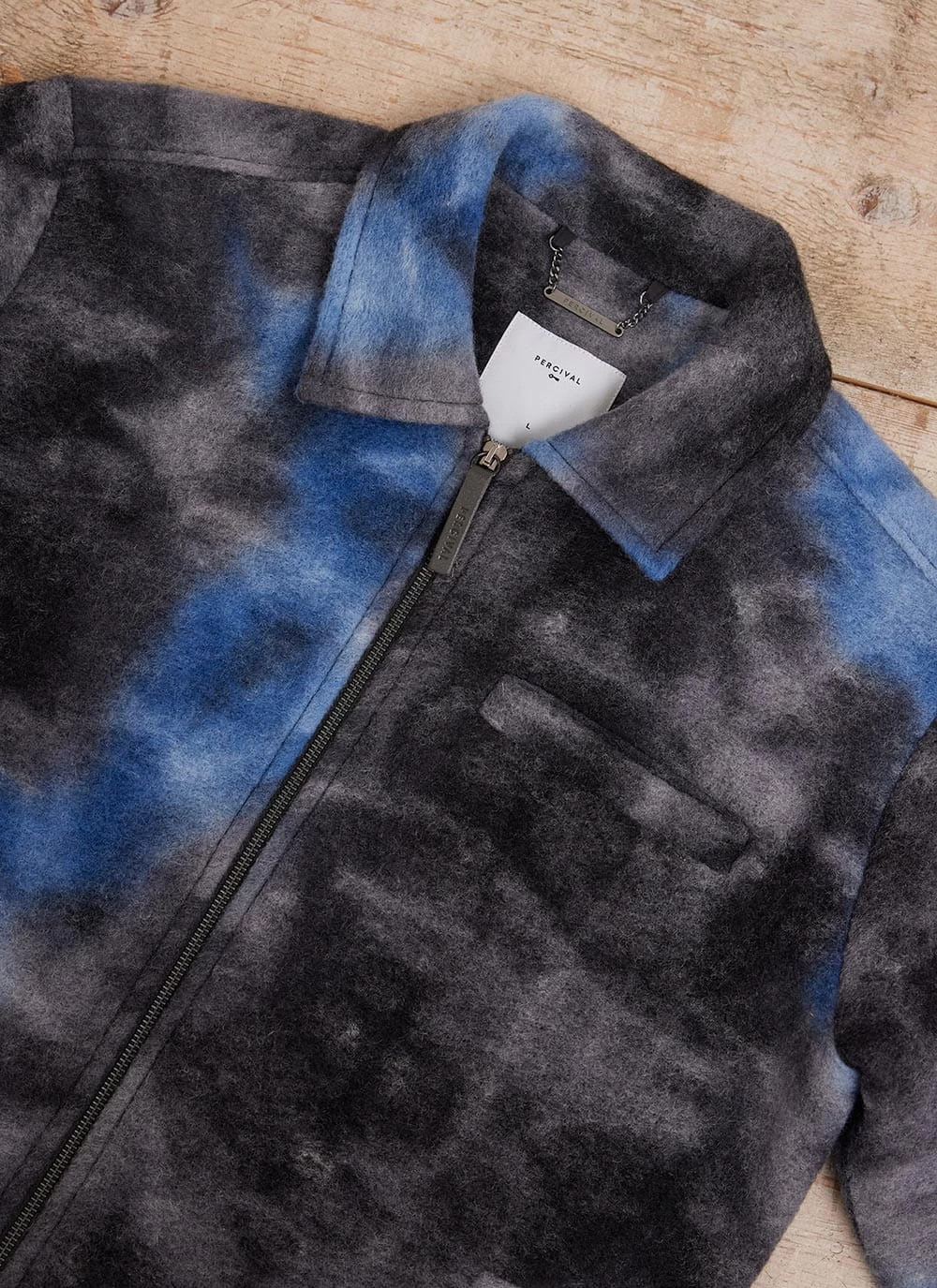 Galaxy Zip Overshirt | Wool | Navy 10 Galaxy Zip Overshirt | Wool | Navy - Image 8