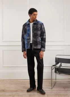 Galaxy Zip Overshirt | Wool | Navy 13 Galaxy Zip Overshirt | Wool | Navy -Urban Wear Shop PERCIVAL MENSWEAR GALAXY ZIP OVERSHIRT BLUE1