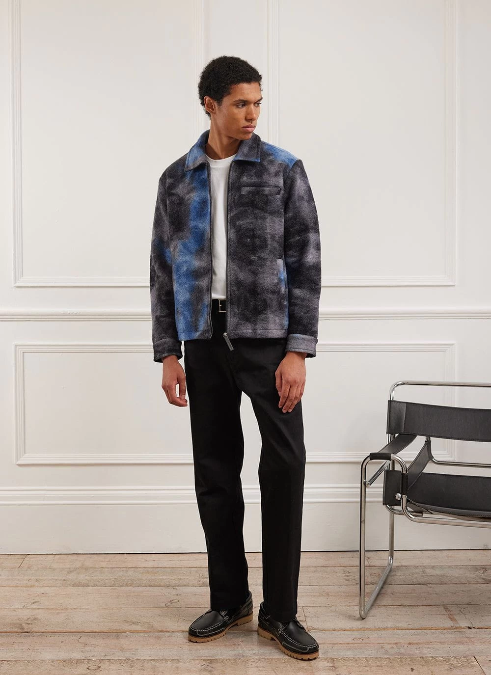 Galaxy Zip Overshirt | Wool | Navy 6 Galaxy Zip Overshirt | Wool | Navy - Image 4