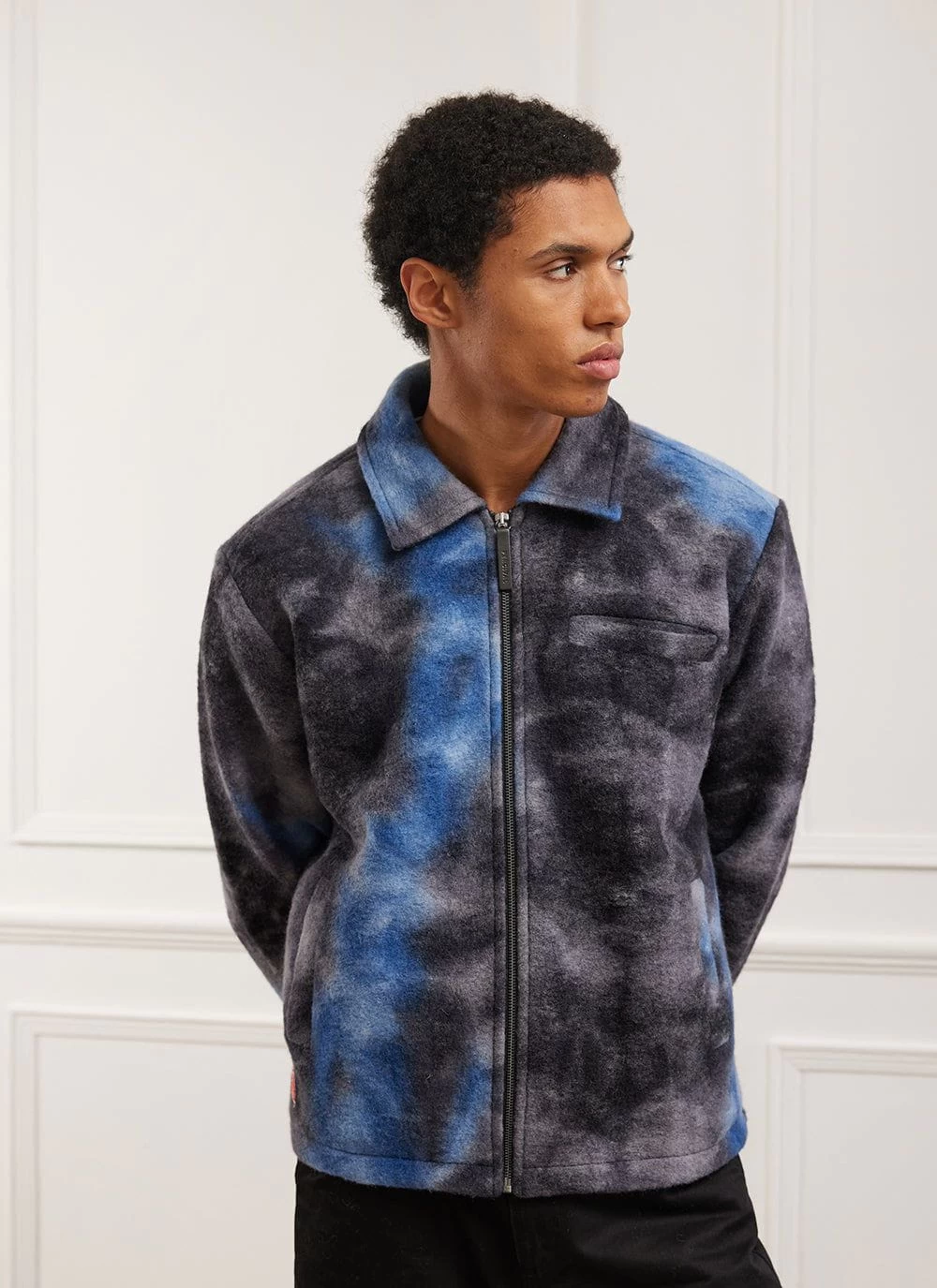 Galaxy Zip Overshirt | Wool | Navy 4 Galaxy Zip Overshirt | Wool | Navy - Image 2