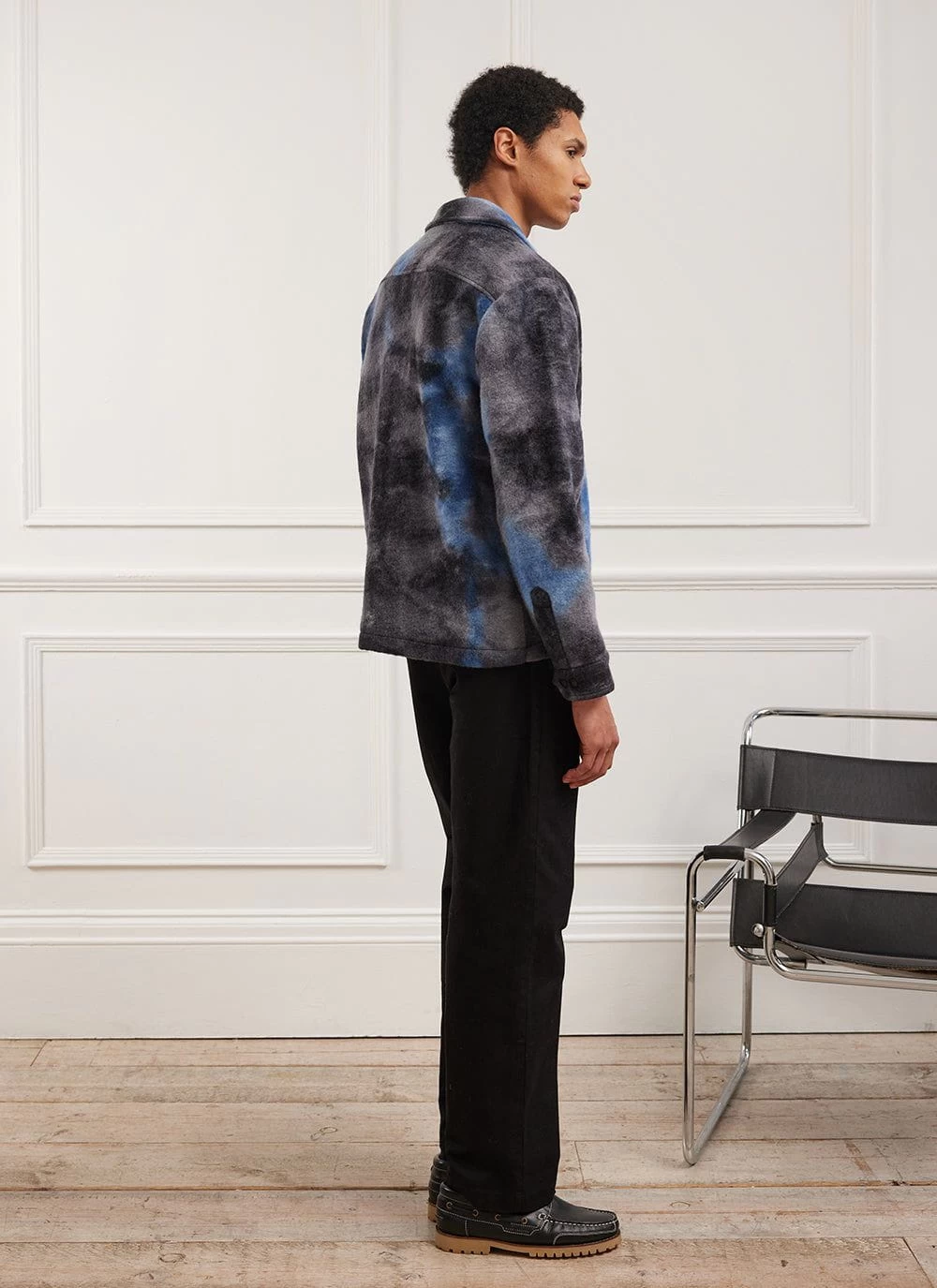 Galaxy Zip Overshirt | Wool | Navy 8 Galaxy Zip Overshirt | Wool | Navy - Image 6