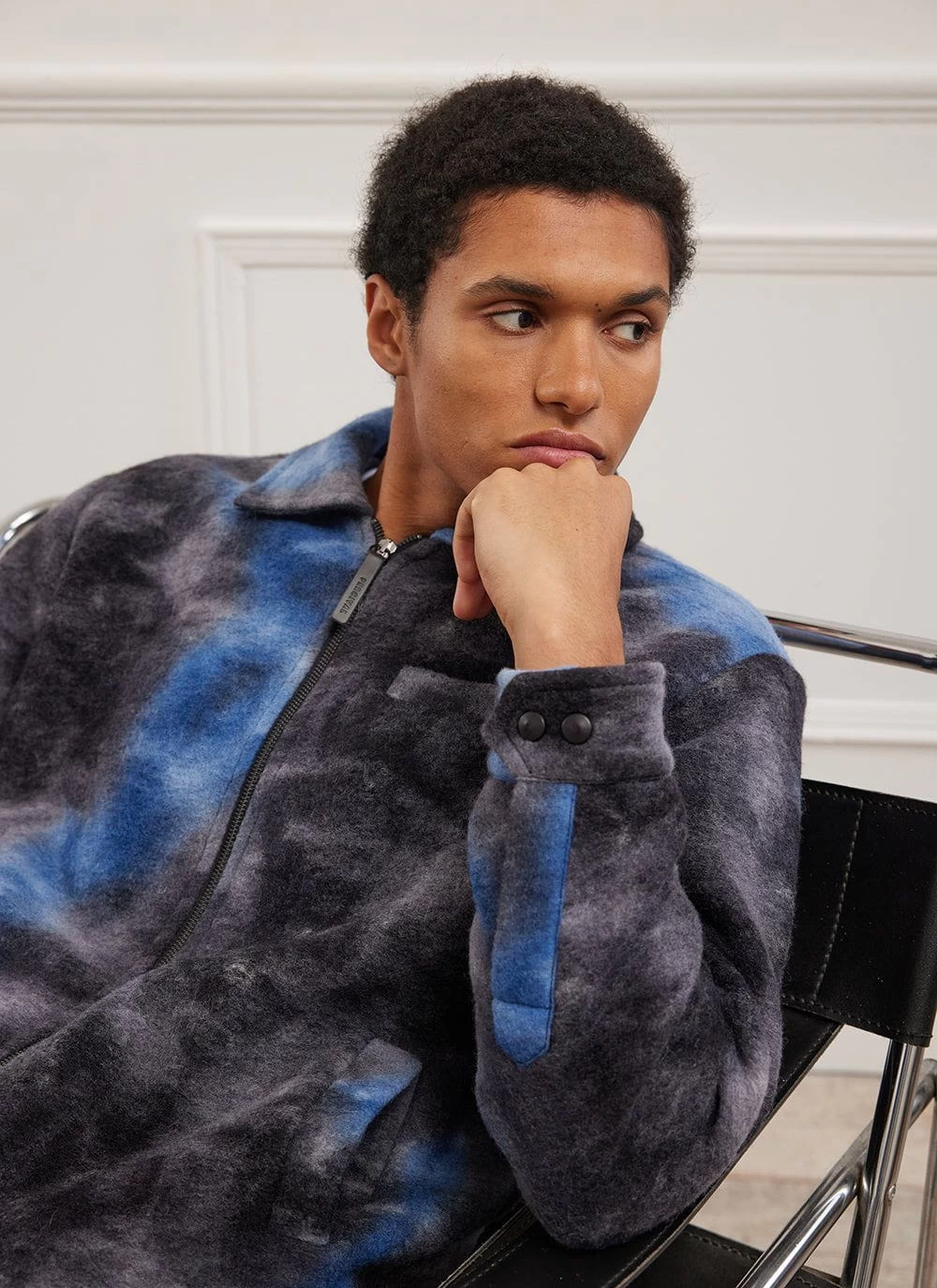 Galaxy Zip Overshirt | Wool | Navy 7 Galaxy Zip Overshirt | Wool | Navy - Image 5