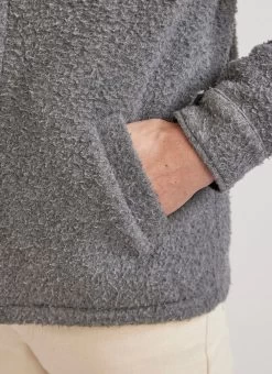 Blanket Overshirt | Casentino Wool | Grey -Urban Wear Shop PERCIVAL MENSWEAR GREY CASENTINO 4