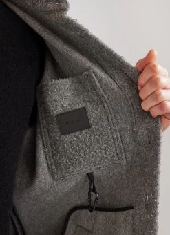 Blanket Overshirt | Casentino Wool | Grey -Urban Wear Shop PERCIVAL MENSWEAR GREY CASENTINO 5