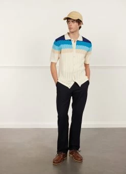 Gum Drop Knitted Shirt | Cotton | Blue