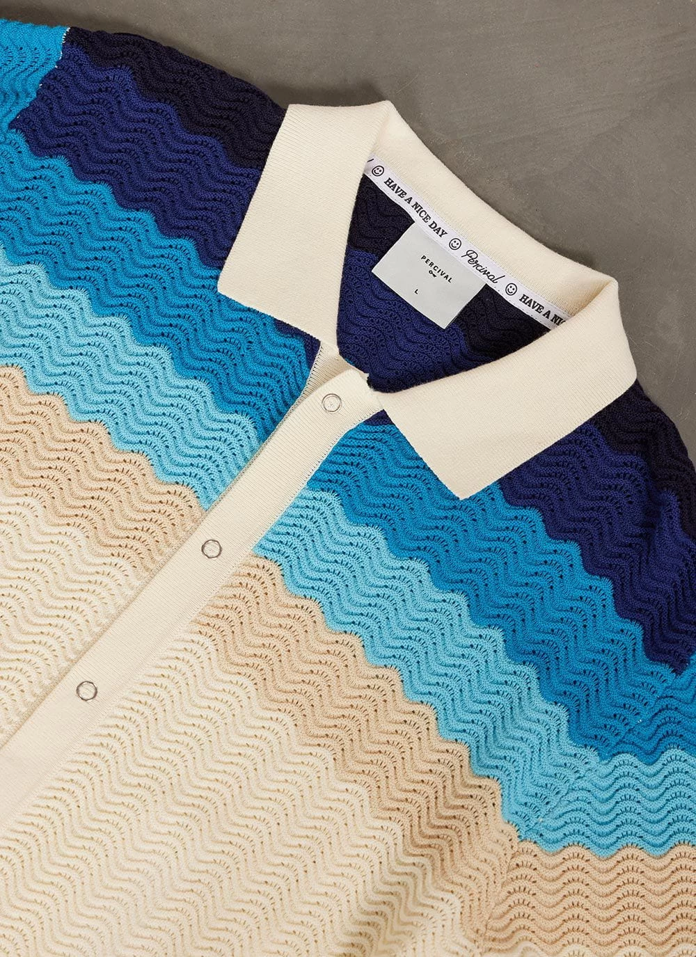 Gum Drop Knitted Shirt | Cotton | Blue 7 Gum Drop Knitted Shirt | Cotton | Blue - Image 5