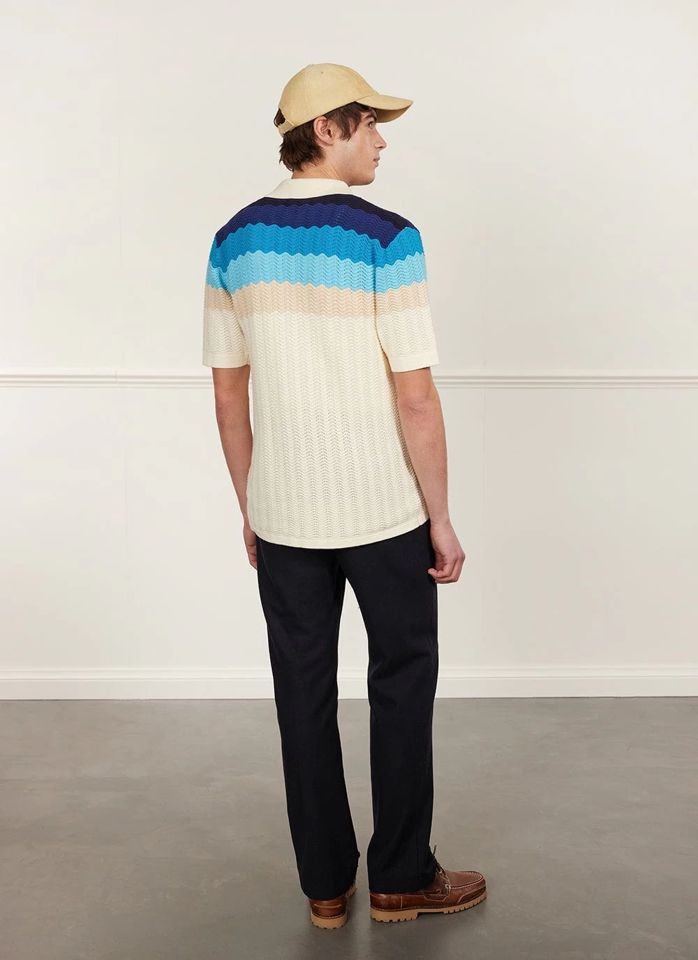 Gum Drop Knitted Shirt | Cotton | Blue 4 Gum Drop Knitted Shirt | Cotton | Blue - Image 2