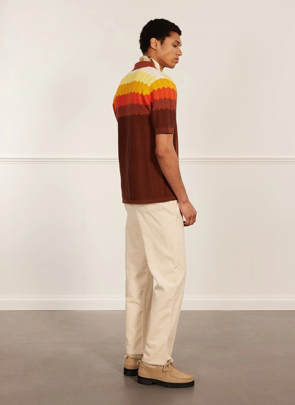 Gum Drop Knitted Shirt | Cotton | Umber 7 Gum Drop Knitted Shirt | Cotton | Umber - Image 5