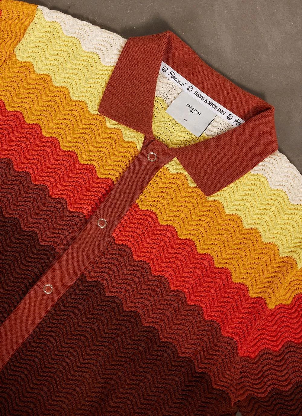 Gum Drop Knitted Shirt | Cotton | Umber 10 Gum Drop Knitted Shirt | Cotton | Umber - Image 8