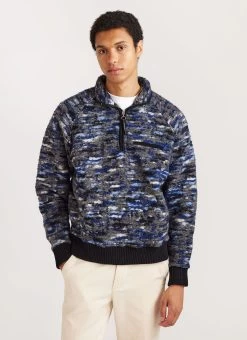 Jacquard Fleece | Wool | Blue