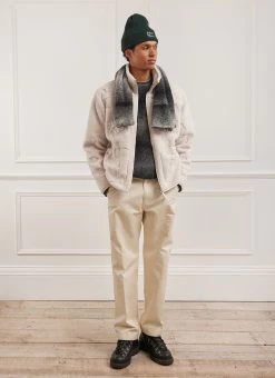 Embroidered Koi Fleece Jacket | Ecru 14 Embroidered Koi Fleece Jacket | Ecru -Urban Wear Shop PERCIVAL MENSWEAR KOI FLEECE ECRU13