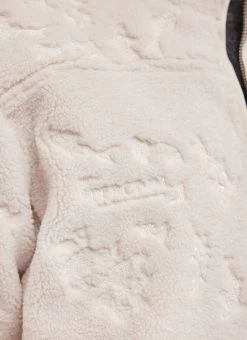 Embroidered Koi Fleece Jacket | Ecru 13 Embroidered Koi Fleece Jacket | Ecru -Urban Wear Shop PERCIVAL MENSWEAR KOI FLEECE ECRU8