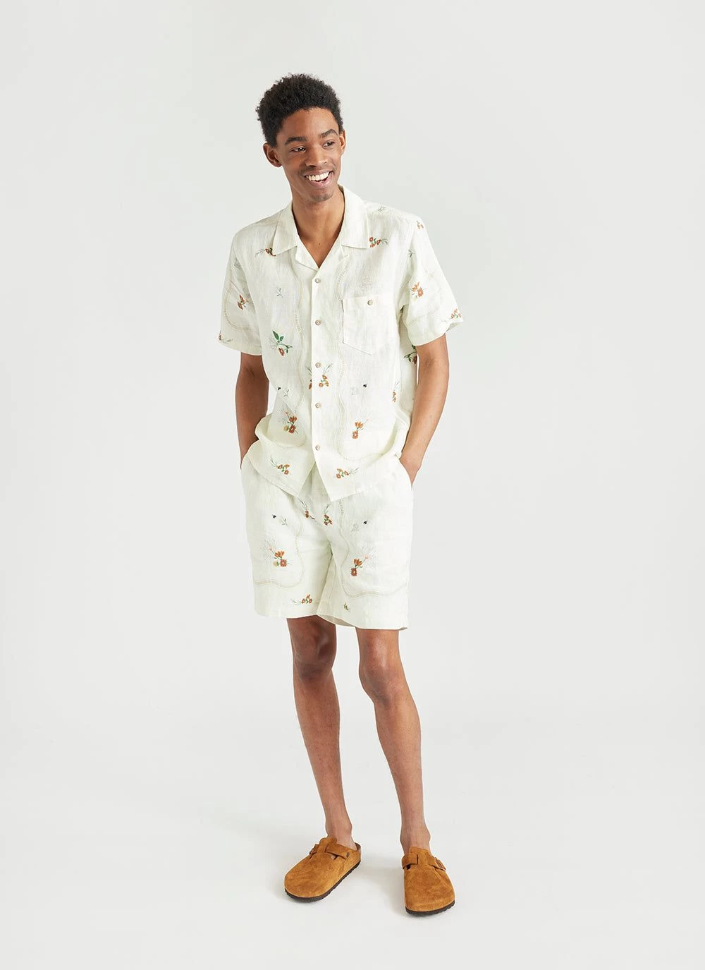 Kowloon Linen Shorts | White 8 Kowloon Linen Shorts | White - Image 6