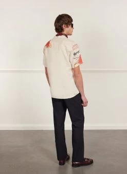 Lemon Kreme Cuban Shirt | Linen | Stone -Urban Wear Shop PERCIVAL MENSWEAR LEMON KREME CUBAN SHIRT6