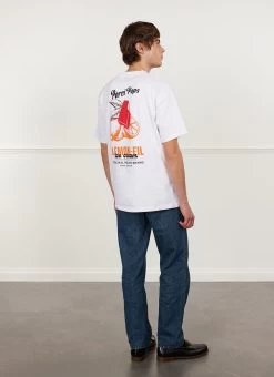 Lemon Kreme Oversized T Shirt | Organic Cotton | White -Urban Wear Shop PERCIVAL MENSWEAR LEMON KREME OVERSIZED SHIRT4