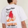 Lemon Kreme Oversized T Shirt | Organic Cotton | White -Urban Wear Shop PERCIVAL MENSWEAR LEMON KREME OVERSIZED SHIRT5
