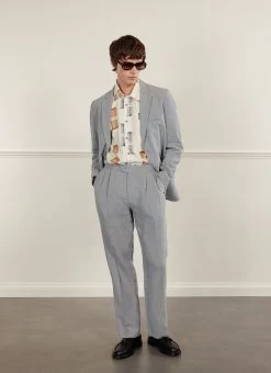 Tailored Linen Blazer | Light Blue -Urban Wear Shop PERCIVAL MENSWEAR LIGHT BLUE BLAZER10