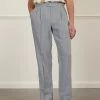 Pleated Tailored Trousers | Linen | Light Blue 2 Pleated Tailored Trousers | Linen | Light Blue -Urban Wear Shop PERCIVAL MENSWEAR LIGHT BLUE PLEATED TROUSER2
