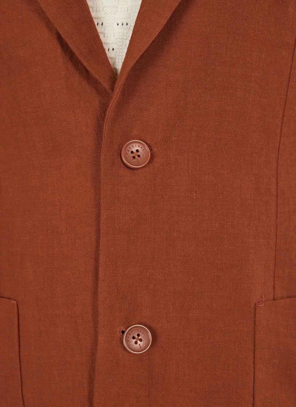 Relaxed Tailored Linen Blazer | Rust 9 Relaxed Tailored Linen Blazer | Rust - Image 7