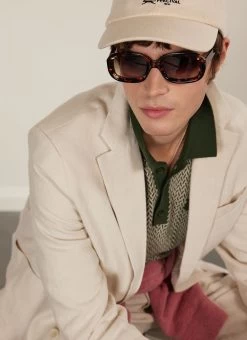 Tailored Linen Blazer | Stone -Urban Wear Shop PERCIVAL MENSWEAR LINEN BLAZER NATURAL5